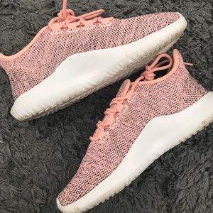 Adidas Pink Tubular Tennis shoes